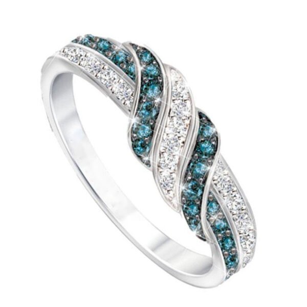 Romantic Female Ring With White Sapphire Gemstone - Image 5