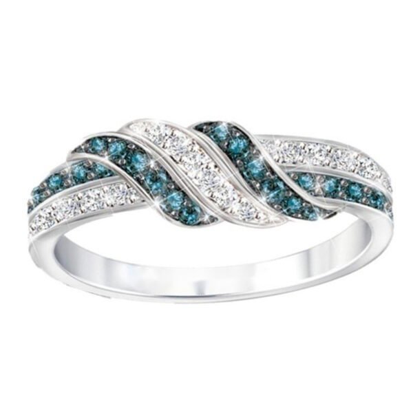 Romantic Female Ring With White Sapphire Gemstone - Image 6