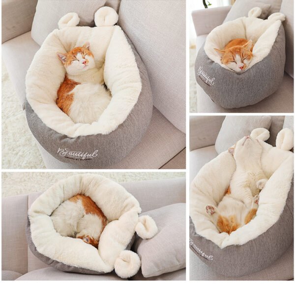 Pet Dog Bed Warming Soft Sleeping Bag Cushion Puppy Kennel - Image 7