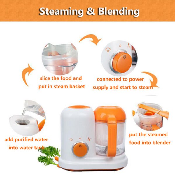 Multi-function Baby Food Processor Smart Infant Milk Warm Baby Food Cooking Blenders - Image 4