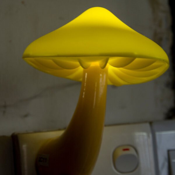 LED Night Light Mushroom Wall Socket Lamp EU US Plug Warm White Light-control Sensor Bedroom Light Home Decoration - Image 9