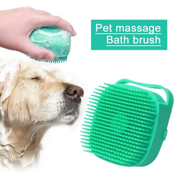 Pet Dog Shampoo Massager Brush Cat Massage Comb Grooming Scrubber Shower Brush For Bathing Short Hair Soft Silicone Brushes - Image 7