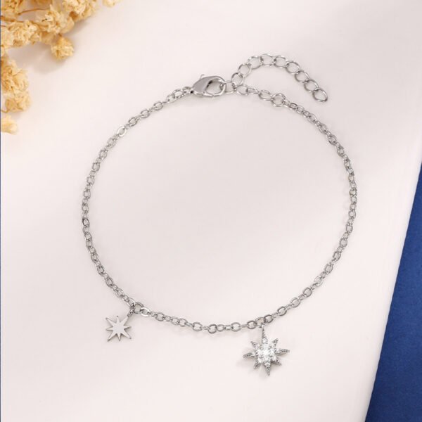 New Simple Design Micro Inlaid Zirconium Bracelet For Women - Image 6