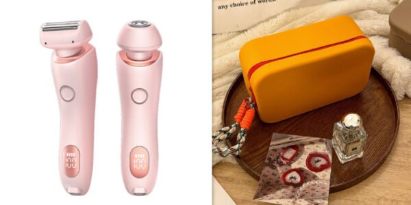 2 In 1 Hair Removal Epilator USB Rechargeable Trimmer Women Body Razor Face Leg Armpit Bikini Hand Pubic Shaver Hair Remover - Image 9