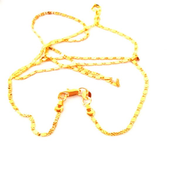 16-30 Inch Gold Plated 2mm Necklace Ornament - Image 9