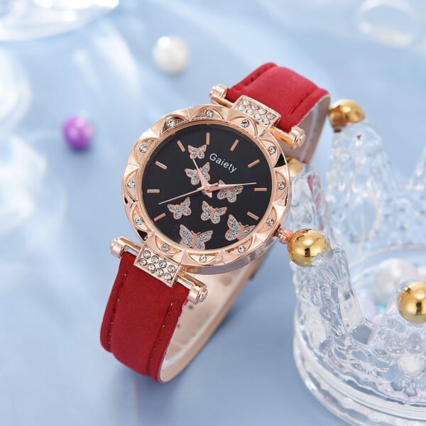 Women's Fashion Simple Butterfly Digital Belt Watch - Image 6