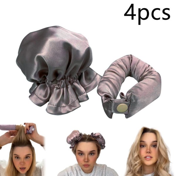 New Heatless Curl Stick With Cloth Cover Cute Ball Head Hair Curler Headband Hair Rollers Wave Form Curling Rod Hair Style Tools Gadgets - Image 4