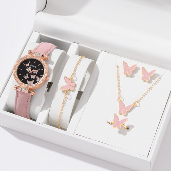 Women's Fashion Simple Butterfly Digital Belt Watch - Image 9