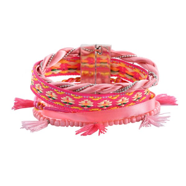 Handmade Woven Bracelet Artificial Leather Women's - Image 8