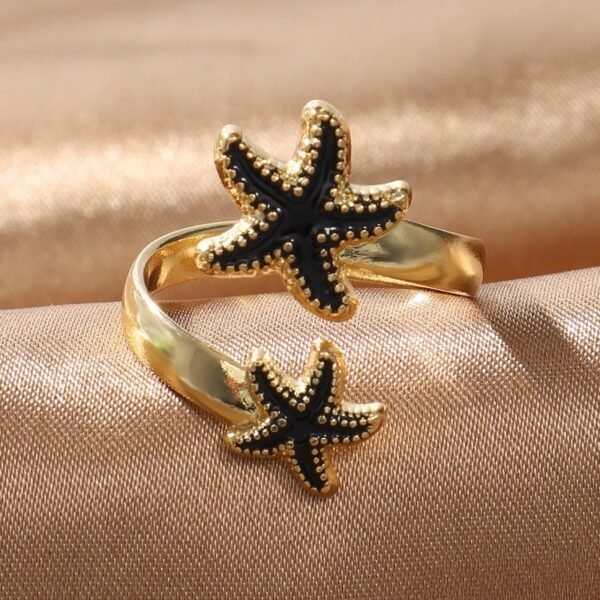 Retro Starfish Ring For Women With Sweet Temperament, Small And Fresh, Hot Selling, Fashionable Design, And Accessories - Image 3