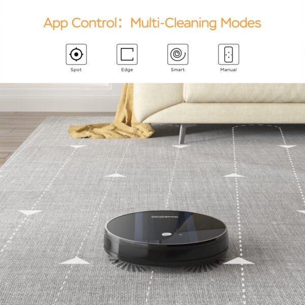 Geek Smart Robot Vacuum Cleaner G6 Plus, Ultra-Thin, 1800Pa Strong Suction, Automatic Self-Charging, Wi-Fi Connectivity, App Control, Custom Cleaning, Great For Hard Floors To Carpets.Ban On Amazon - Image 9