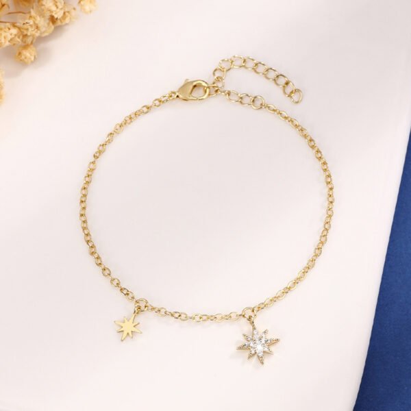 New Simple Design Micro Inlaid Zirconium Bracelet For Women - Image 7