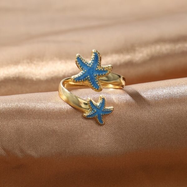 Retro Starfish Ring For Women With Sweet Temperament, Small And Fresh, Hot Selling, Fashionable Design, And Accessories - Image 2