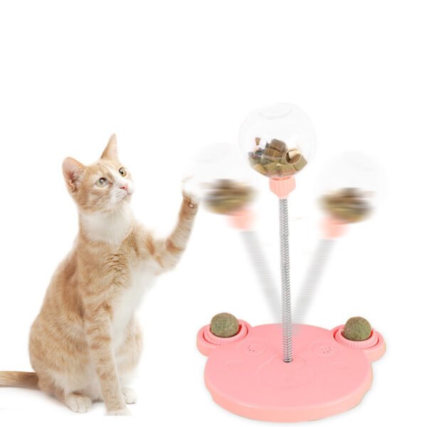 Pet Feeder Cat Toy Pets Leaking Food Ball Self-Playing Tumbler Funny Swing Feeder Puzzle Toys Playing Training Dispenser Bowl - Image 9