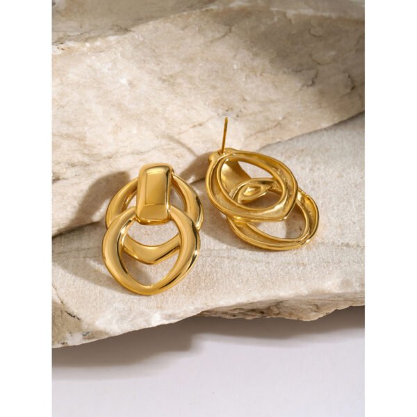 Zoey Gold Earrings - Image 3