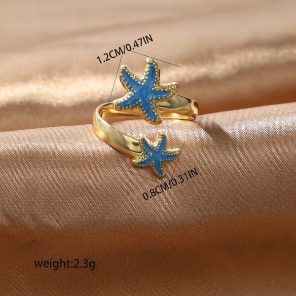 Retro Starfish Ring For Women With Sweet Temperament, Small And Fresh, Hot Selling, Fashionable Design, And Accessories - Image 8