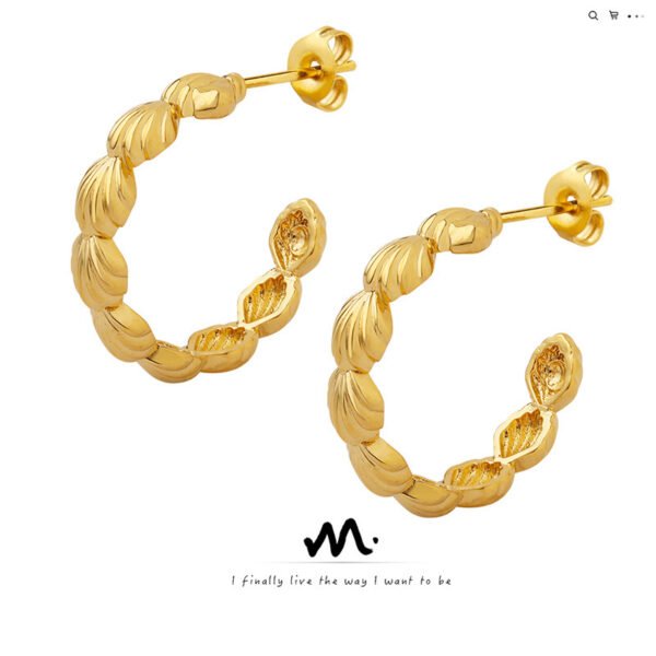 Shell C- Shaped Earrings Female Special-interest Design - Image 4