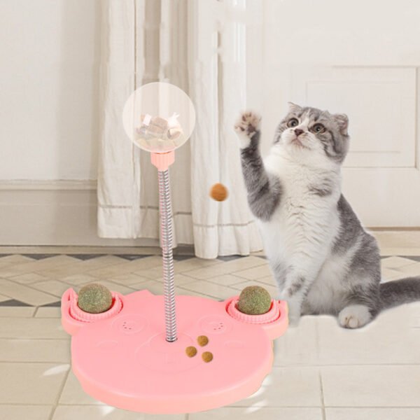 Pet Feeder Cat Toy Pets Leaking Food Ball Self-Playing Tumbler Funny Swing Feeder Puzzle Toys Playing Training Dispenser Bowl - Image 3