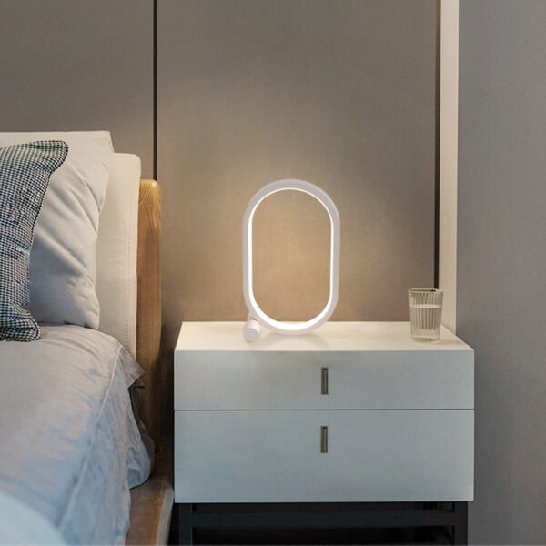 Usb Plug-In Lamp Oval Acrylic Lamp Touch Control Dimmable Modern Simple Creative Night Lamp Bedside Reading Lamp Desk Table Led - Image 5