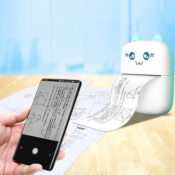 Portable Mini Thermal Label Printer Bluetooth Photo Printer 1 Roll Thermal Paper - Image 8